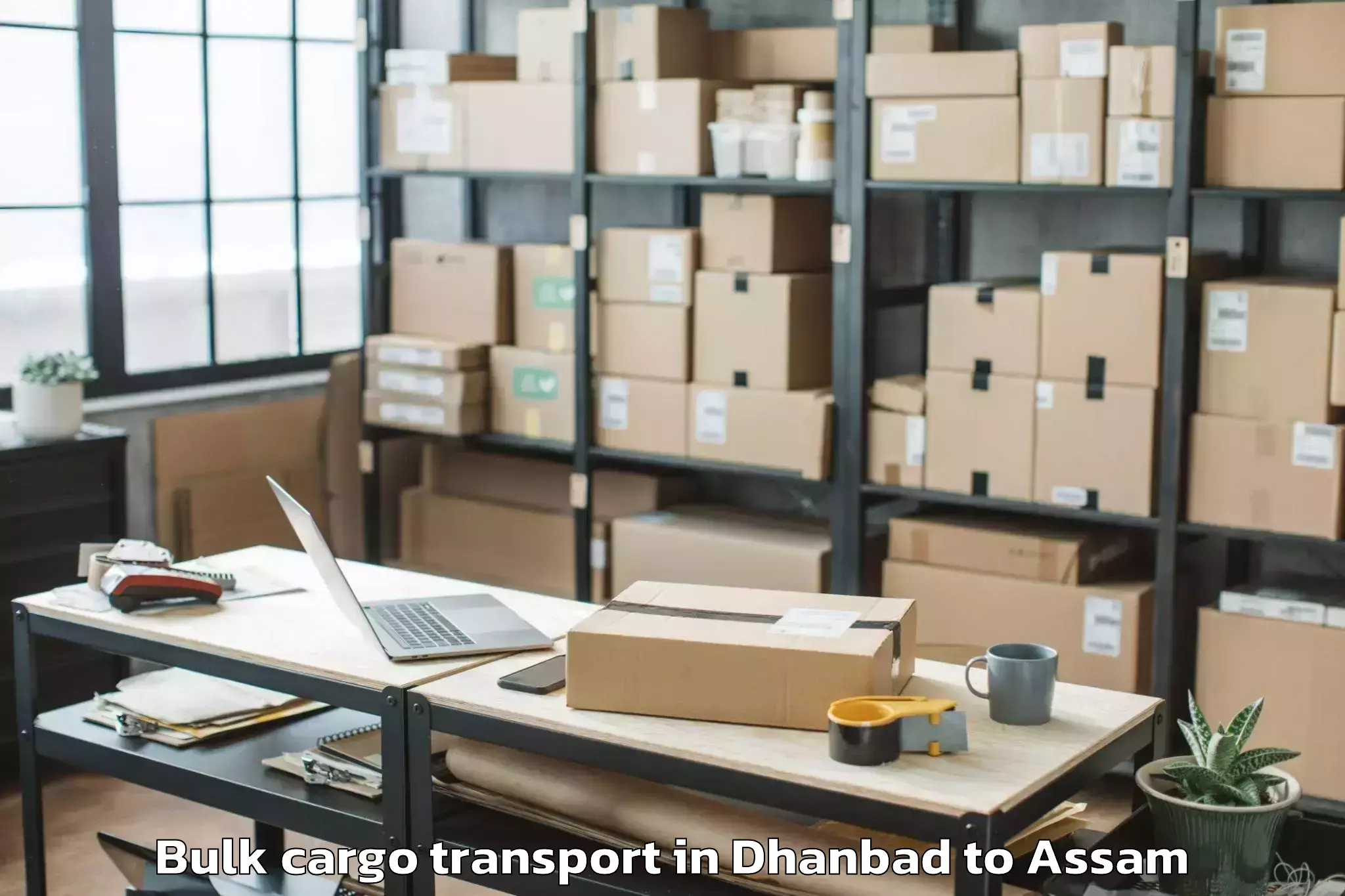 Hassle-Free Dhanbad to Umrangso Bulk Cargo Transport